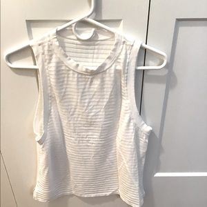 White Lululemon tank top